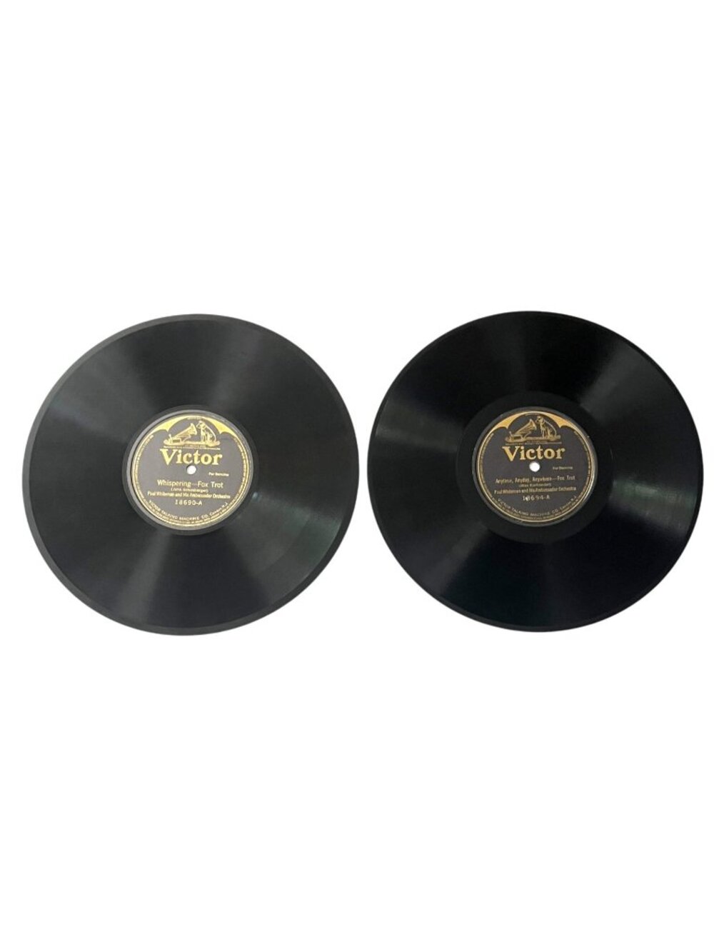 Paul Whiteman Records - The Japanese Sandman / Wang Wang Blues - LOT of 2